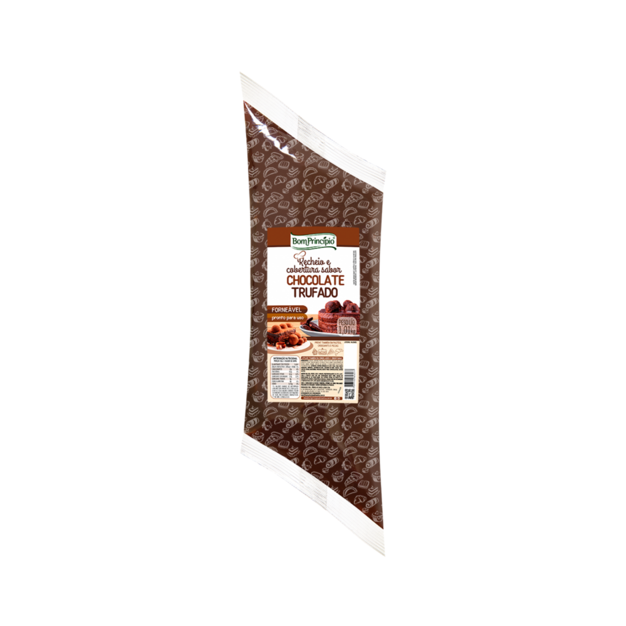 Recheio Chocolate trufado Bom Princípio 1,01kg