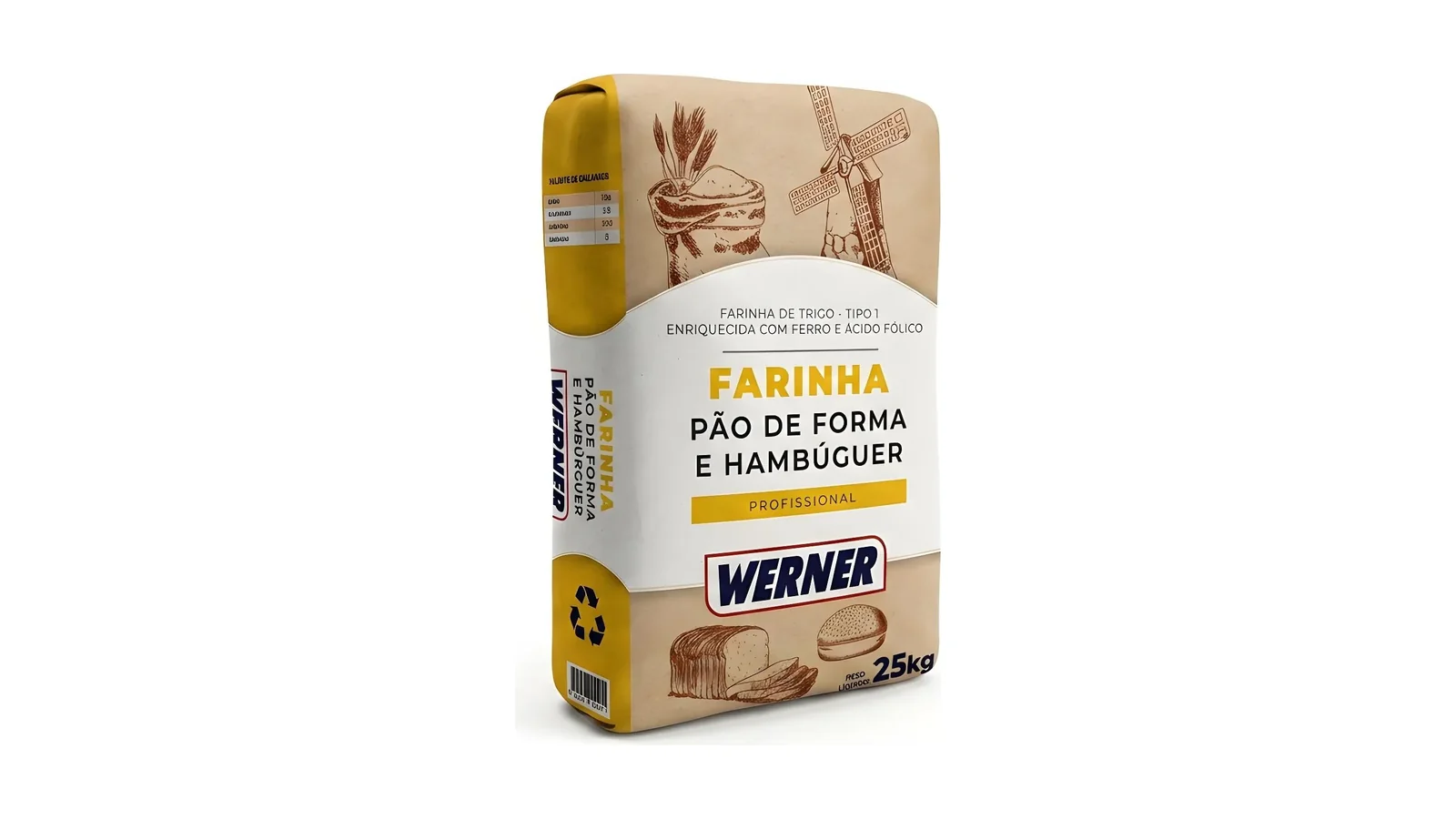 FARINHA DE TRIGO PÃO DE FORMA E HAMBURGUER